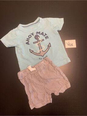 Carter's 9m T-Shirt and Shorts ‘Ahoy Mate’ Set